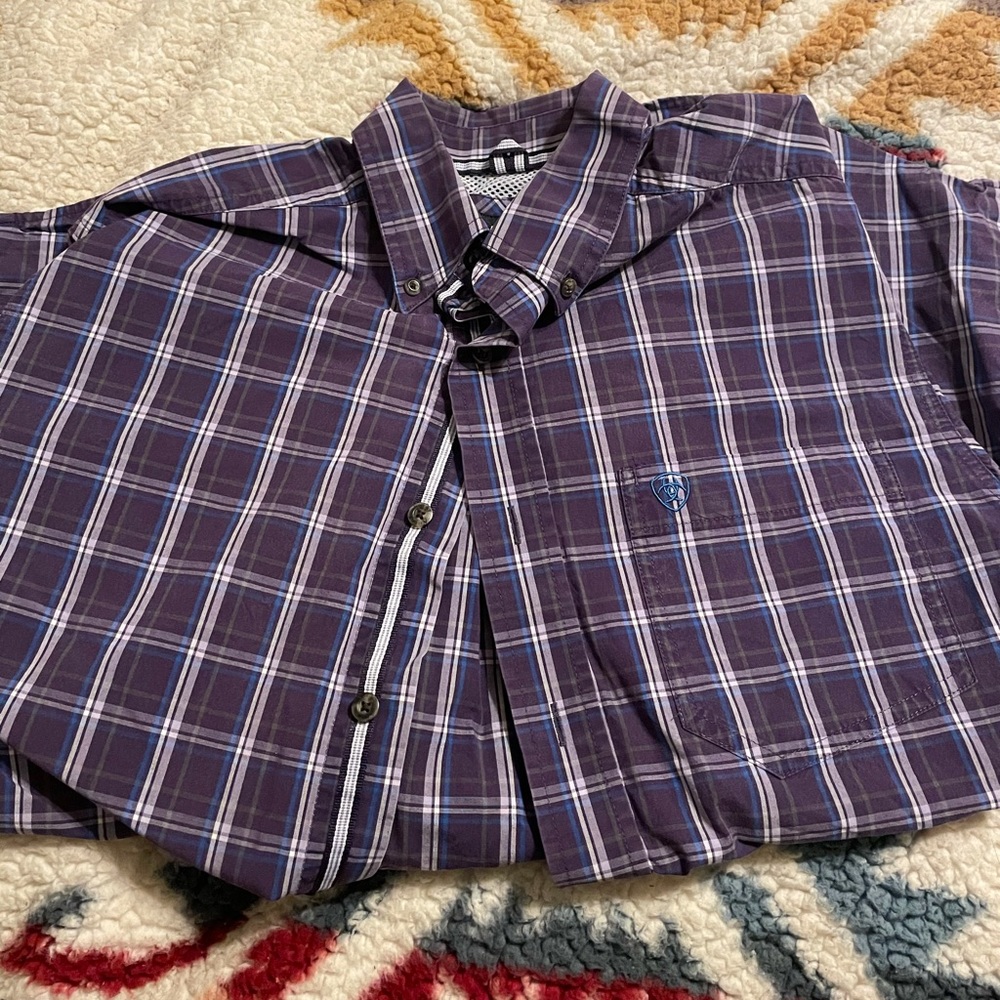 Purple Ariat button up